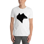 Chiapas Mexico Black Map Unisex T-Shirt