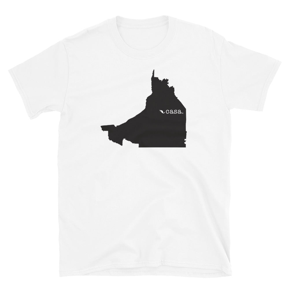 Campeche Mexico Black Map Unisex T-Shirt