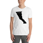 Baja California Mexico Black Map Unisex T-Shirt