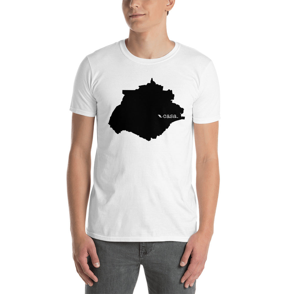 Aguascalientes Mexico Black Map Unisex T-Shirt