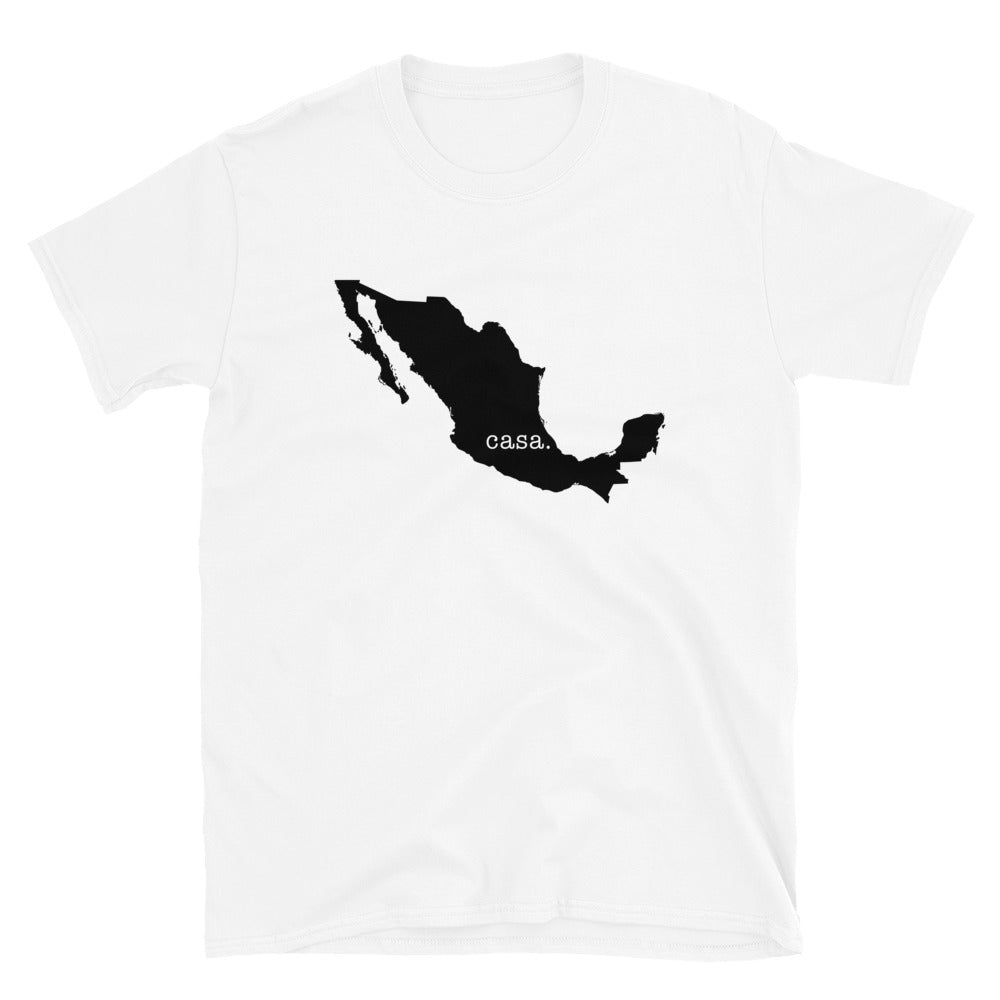 Camiseta unisex con el mapa negro de México