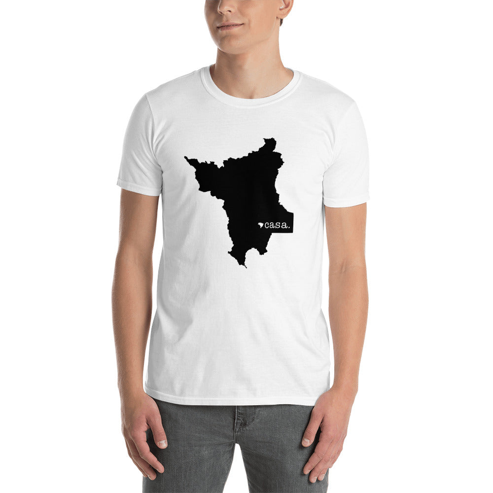 Roraima Brazil Black Map Unisex T-Shirt