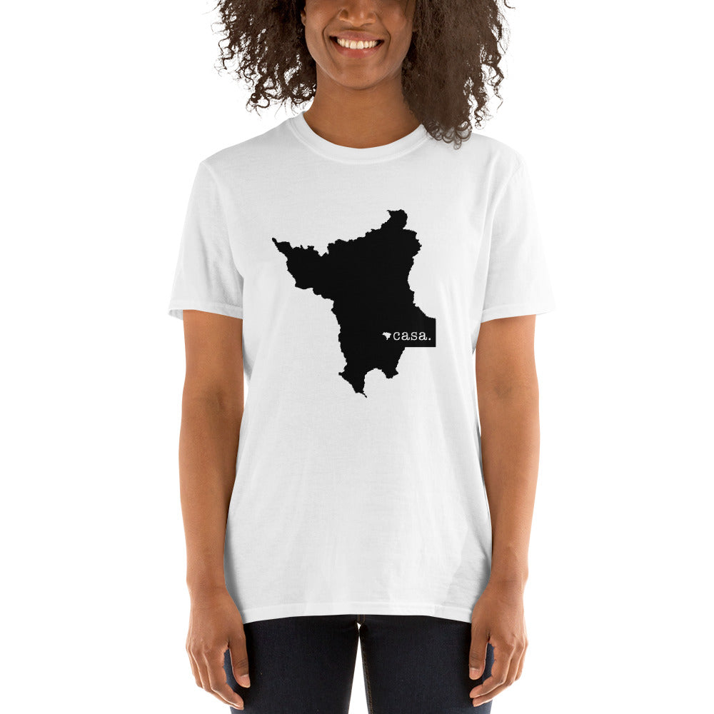 Roraima Brazil Black Map Unisex T-Shirt
