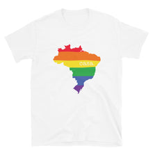 Load image into Gallery viewer, Brazil Map Pride Map Unisex T-Shirt
