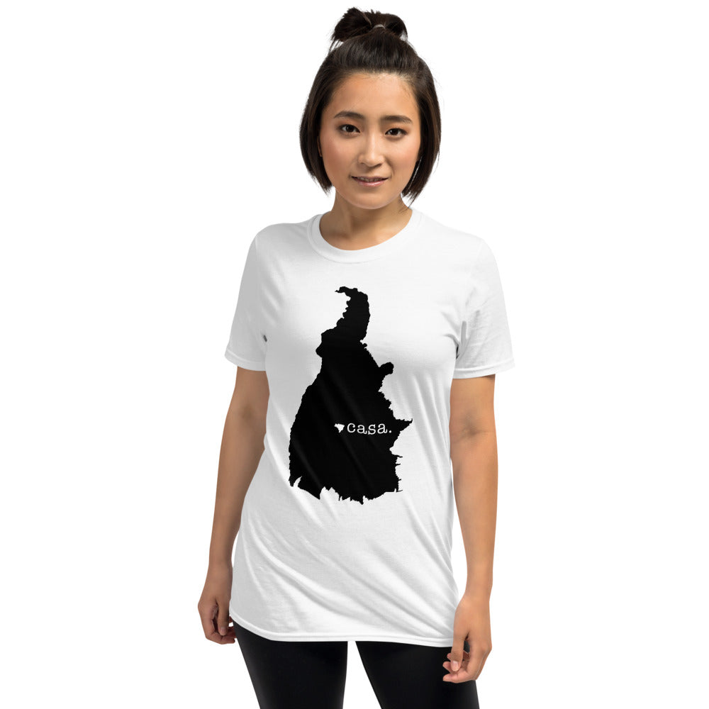 Tocantins Brazil Black Map Unisex T-Shirt