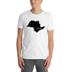 São Paulo Brazil Black Map Unisex T-Shirt