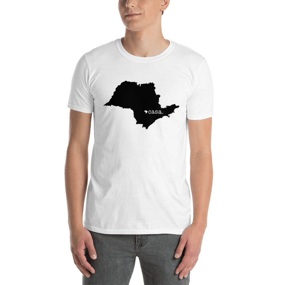 São Paulo Brazil Black Map Unisex T-Shirt