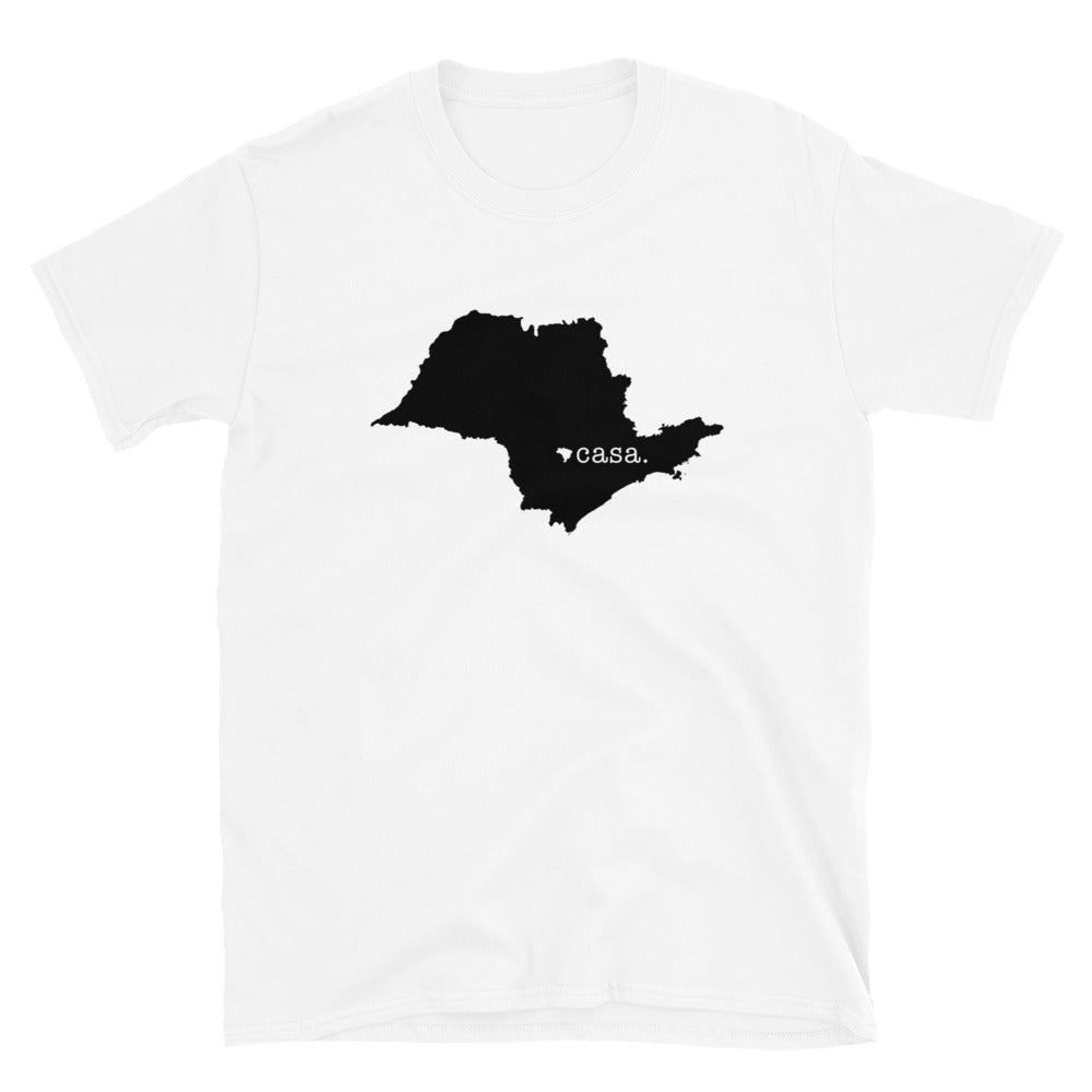 São Paulo Brazil Black Map Unisex T-Shirt