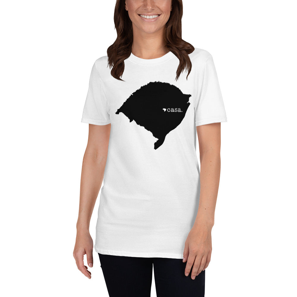 Rio Grande do Sul Brazil Black Map Unisex T-Shirt