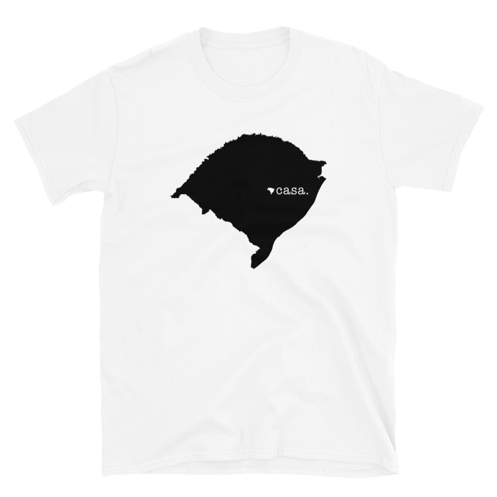 Rio Grande do Sul Brazil Black Map Unisex T-Shirt