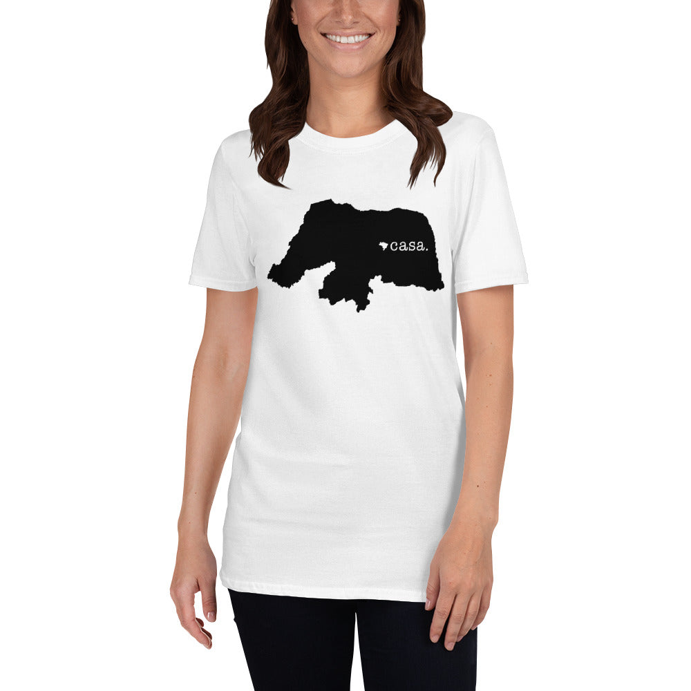 Rio Grande do Norte Brazil Black Map Unisex T-Shirt
