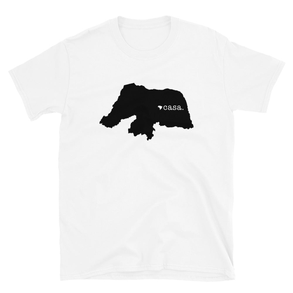 Rio Grande do Norte Brazil Black Map Unisex T-Shirt