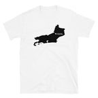 Rio De Janeiro Brazil Black Map Unisex T-Shirt