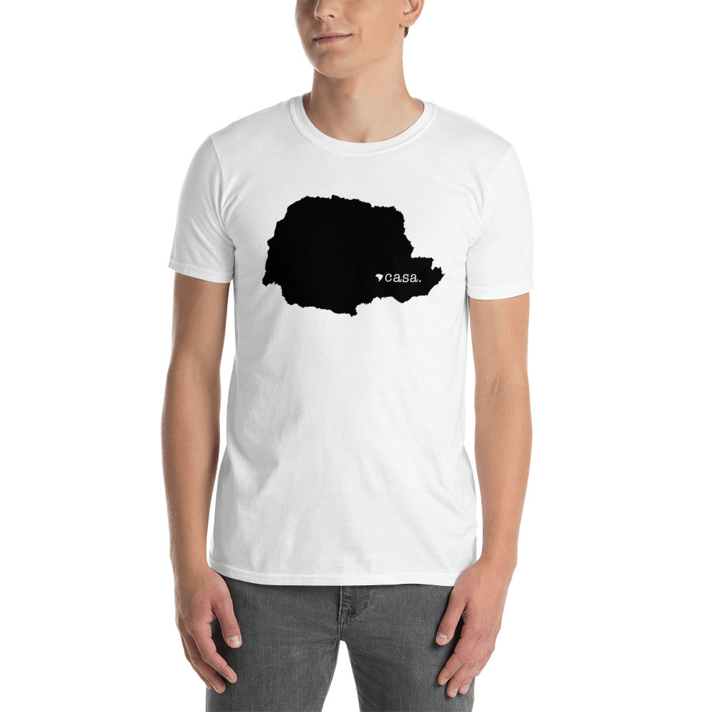 Paraná Brazil Black Map Unisex T-Shirt