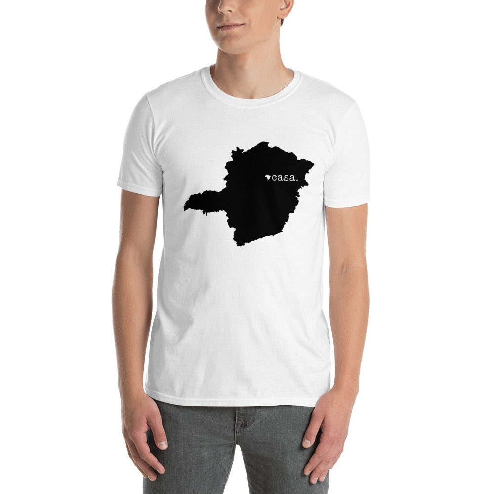 Minas Gerais Brazil Black Map Unisex T-Shirt