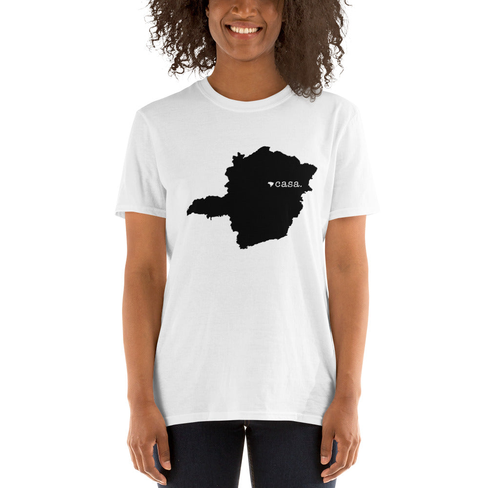 Minas Gerais Brazil Black Map Unisex T-Shirt