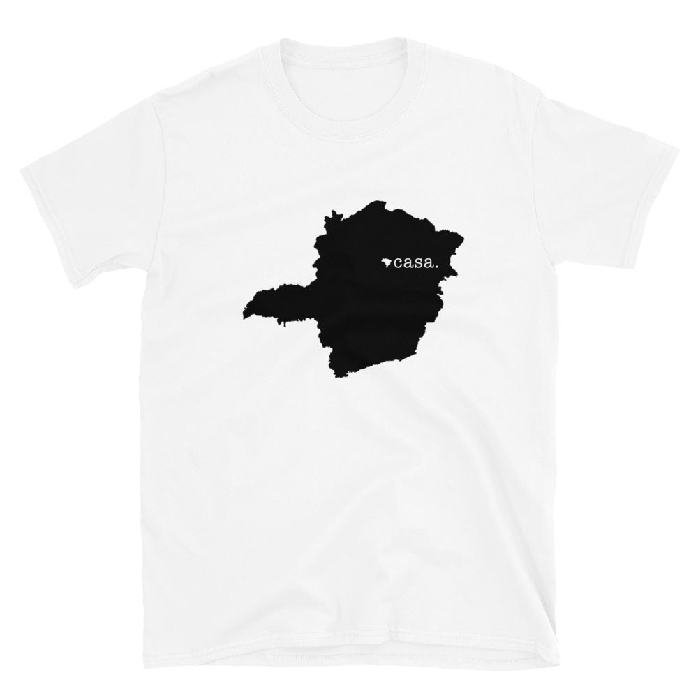 Minas Gerais Brazil Black Map Unisex T-Shirt