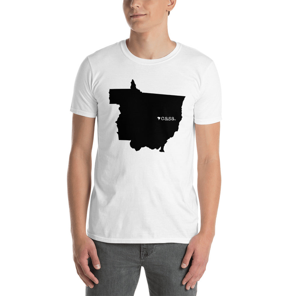 Mato Grosso Brazil Black Map Unisex T-Shirt