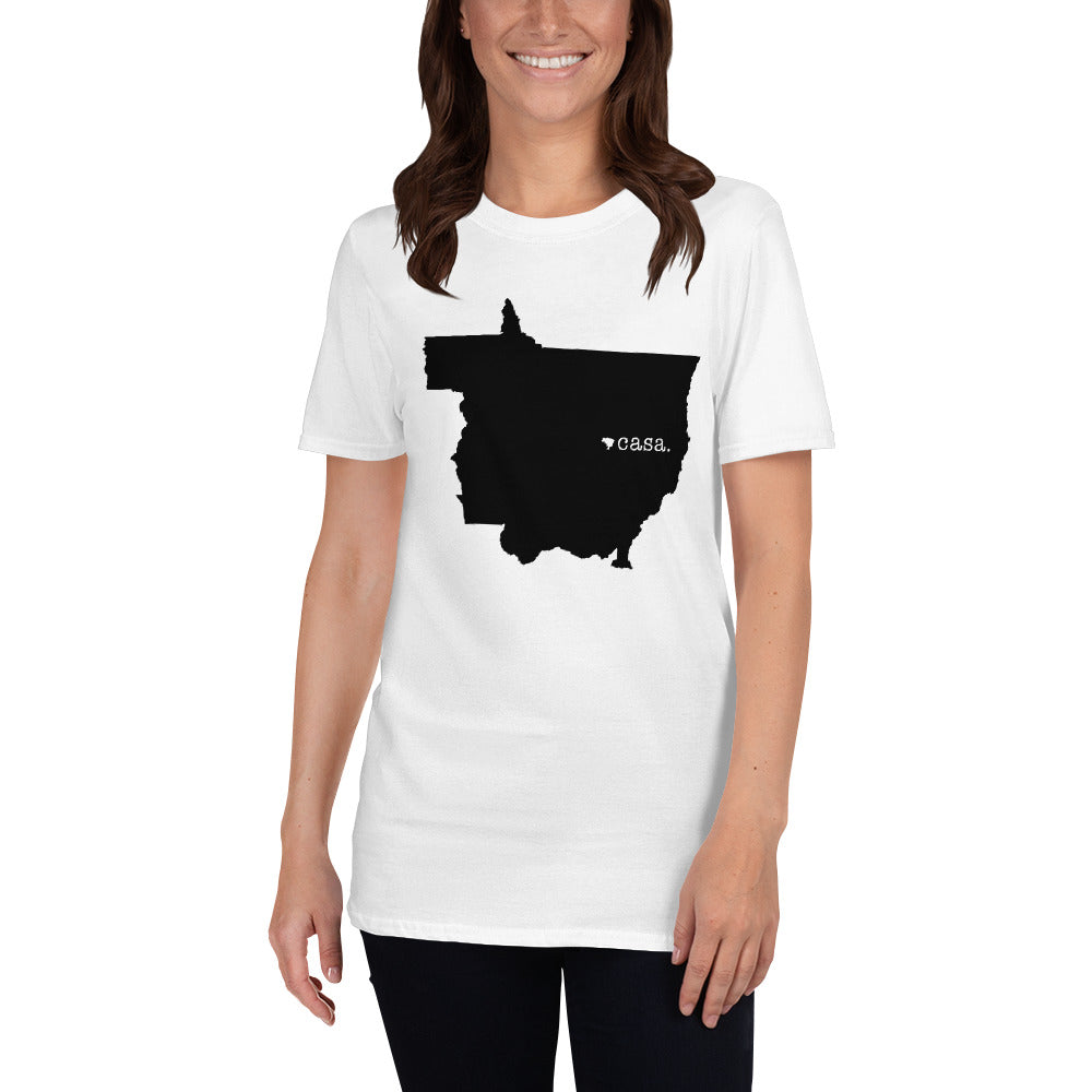 Mato Grosso Brazil Black Map Unisex T-Shirt