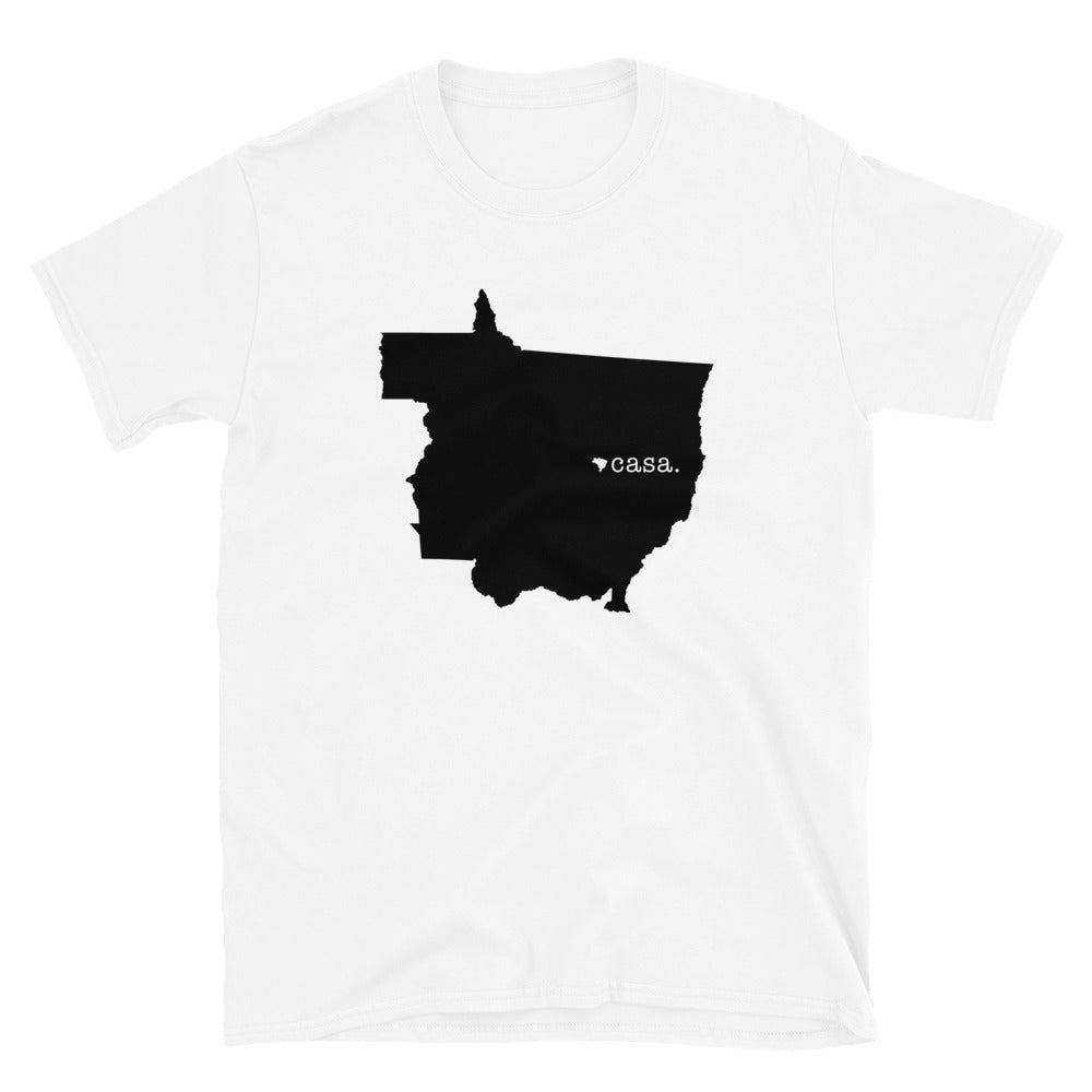 Mato Grosso Brazil Black Map Unisex T-Shirt