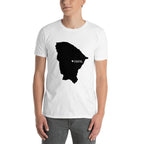 Camiseta unisex con mapa negro de Ceará, Brasil