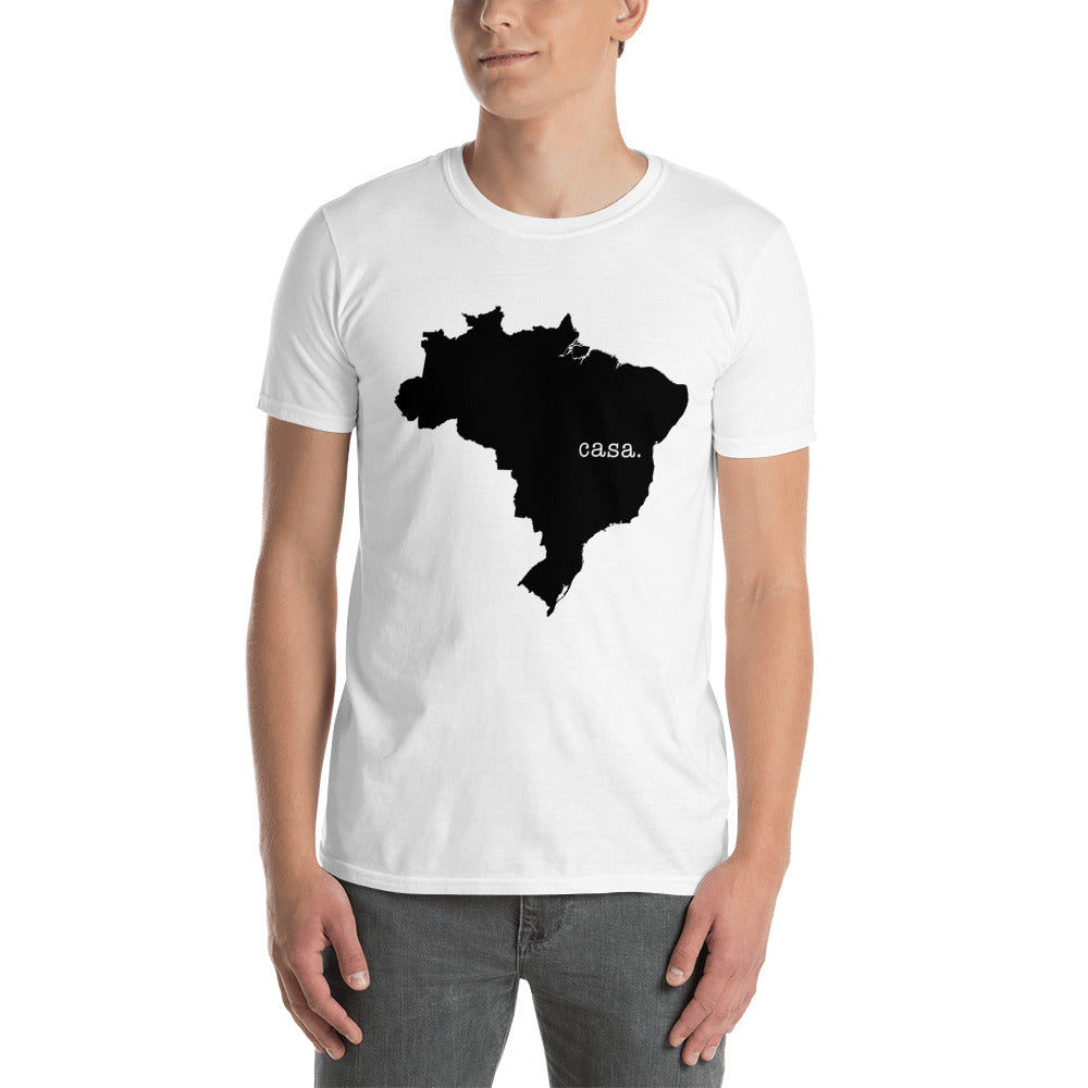 Brazil Black Map Unisex T-Shirt
