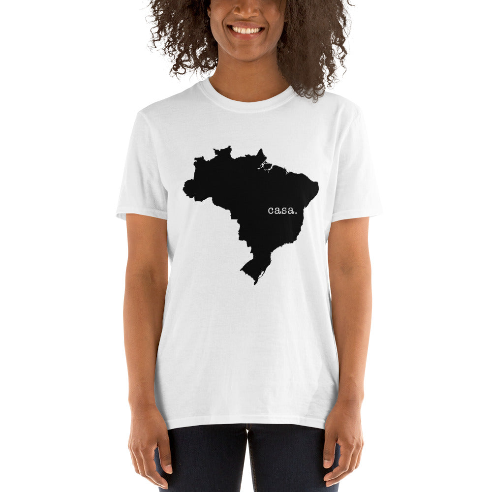 Brazil Black Map Unisex T-Shirt