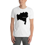Camiseta unisex con mapa negro de Bahía, Brasil