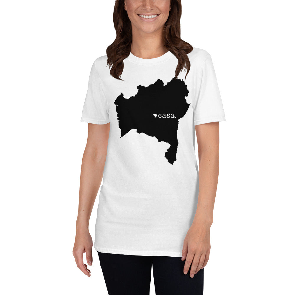 Bahia Brazil Black Map Unisex T-Shirt