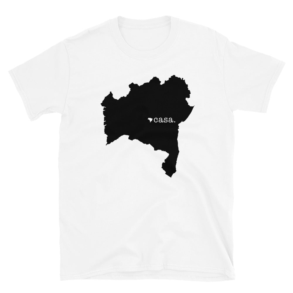 Bahia Brazil Black Map Unisex T-Shirt