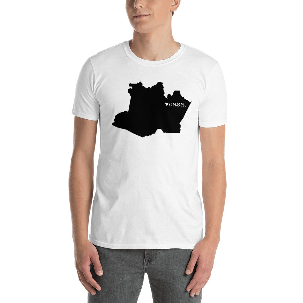 Amazonas Brazil Black Map Unisex T-Shirt