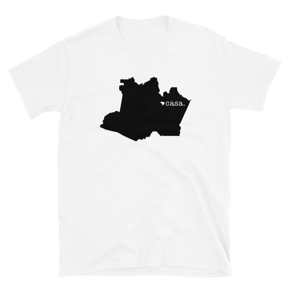 Amazonas Brazil Black Map Unisex T-Shirt