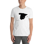 Spain Black Map Unisex T-Shirt