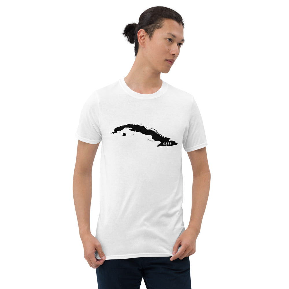 Cuba Black Map Unisex T-Shirt