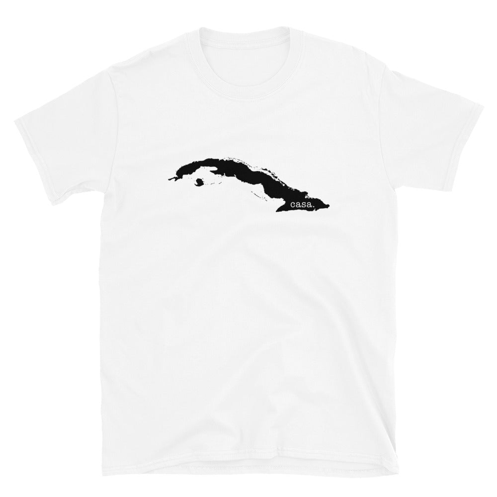 Cuba Black Map Unisex T-Shirt