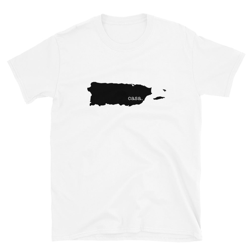 Puerto Rico Black Map Unisex T-Shirt