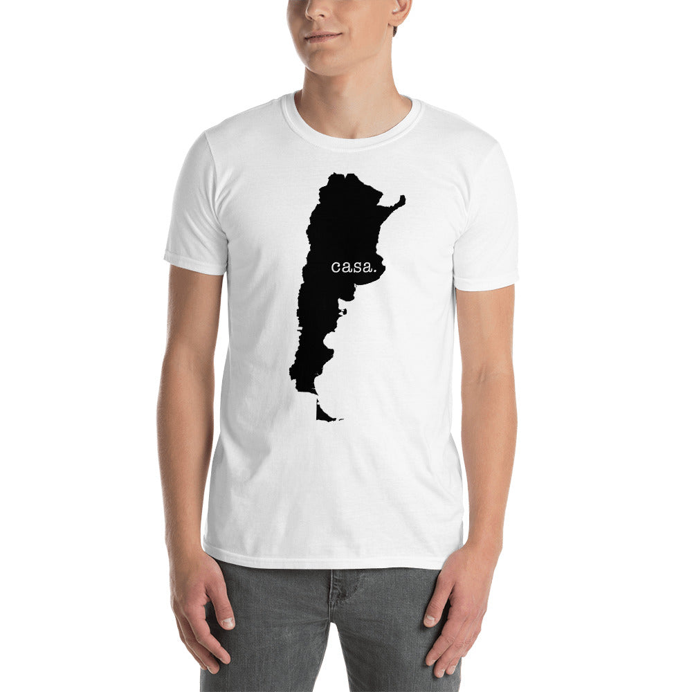 Argentina Black Map Unisex T-Shirt