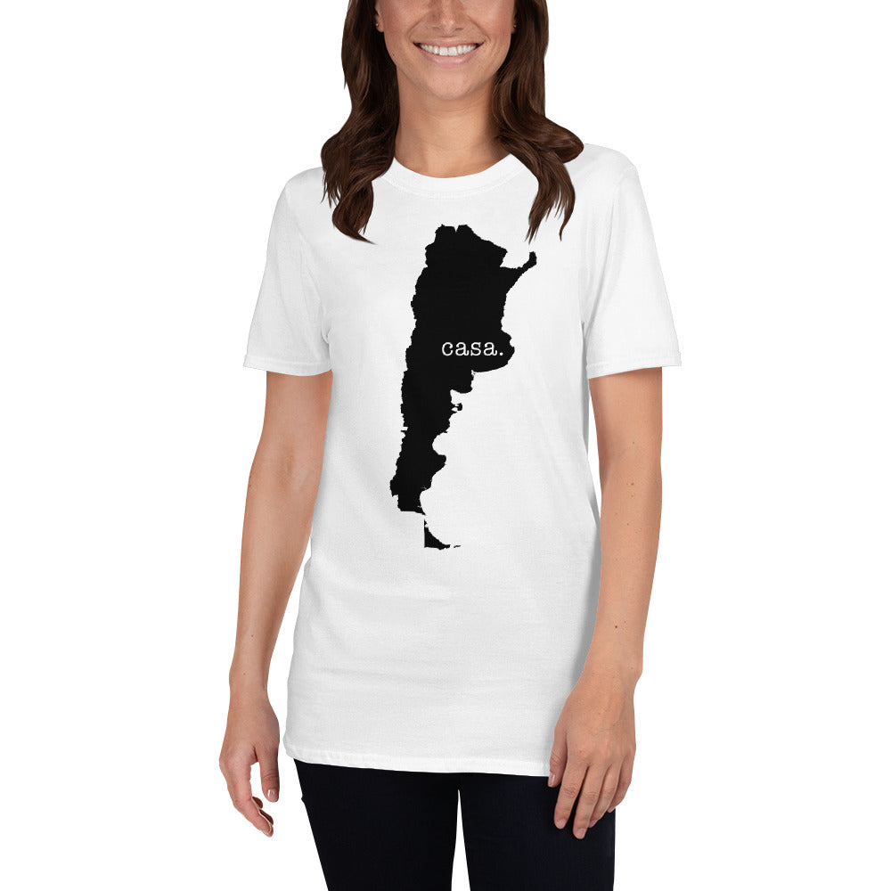 Argentina Black Map Unisex T-Shirt