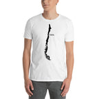 Chile Black Map Unisex T-Shirt