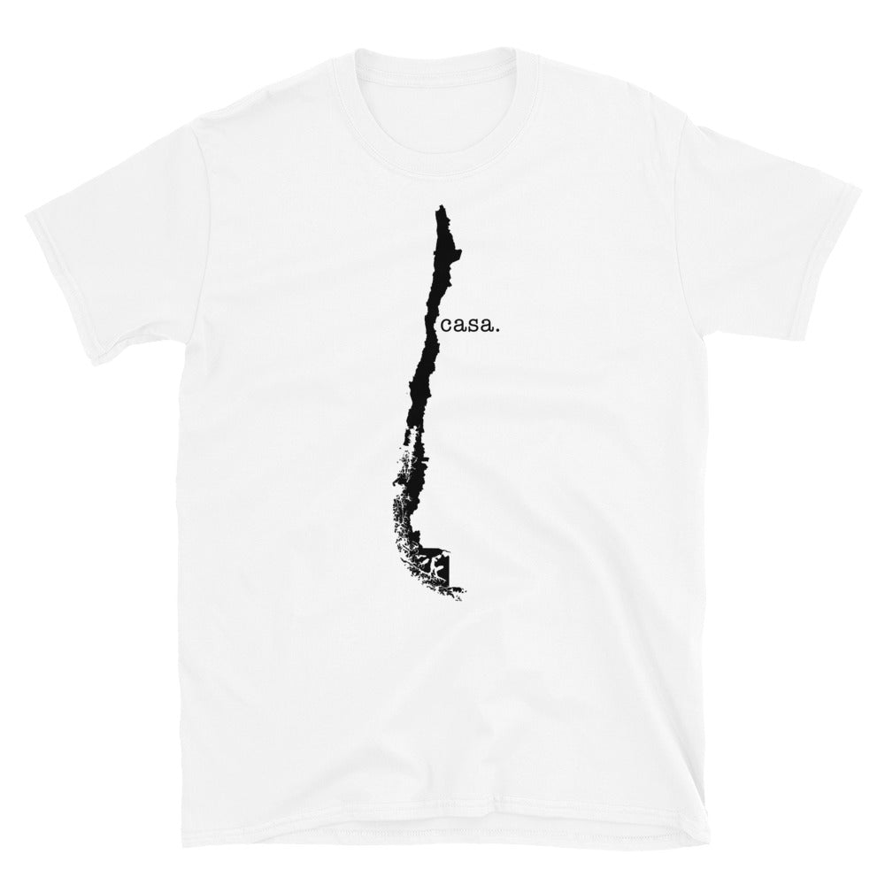 Chile Black Map Unisex T-Shirt
