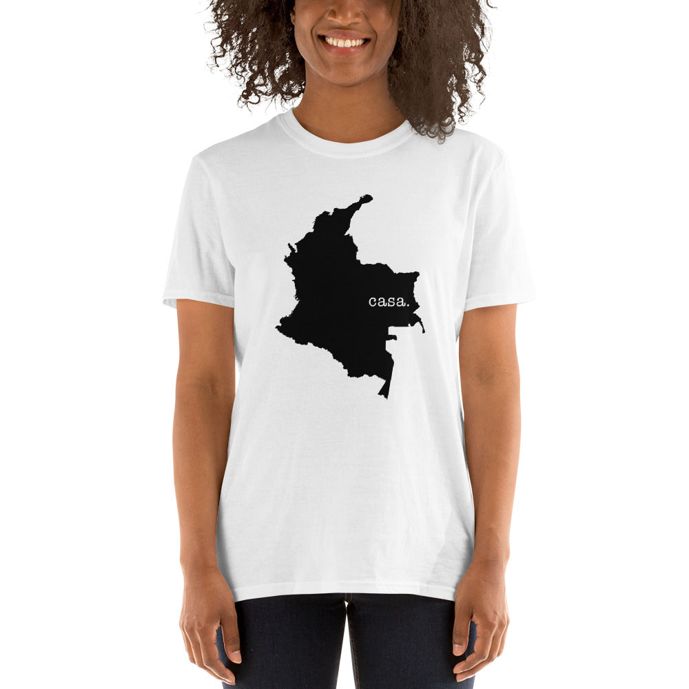 Colombia Black Map Unisex T-Shirt