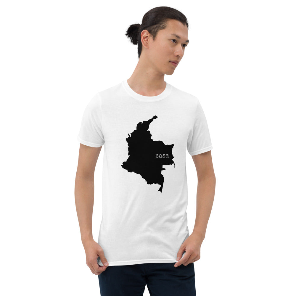 Colombia Black Map Unisex T-Shirt