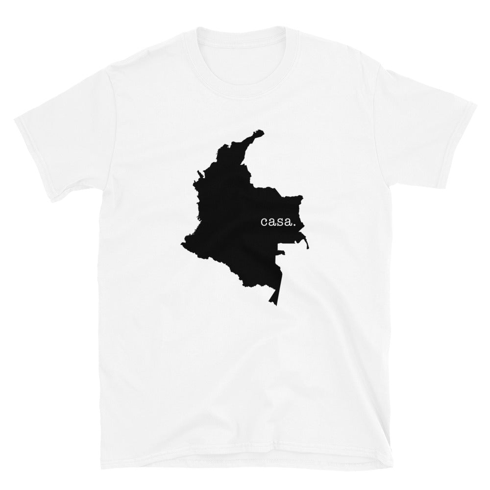 Colombia Black Map Unisex T-Shirt