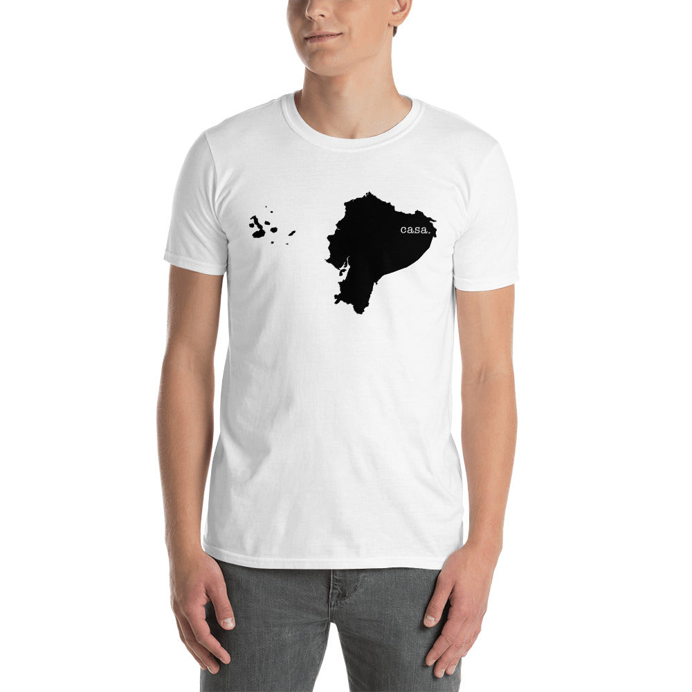 Ecuador Black Map Unisex T-Shirt