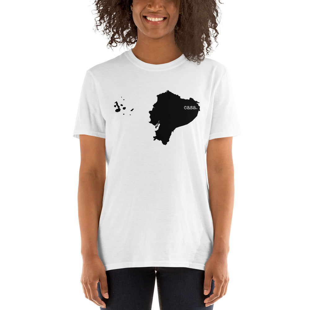 Ecuador Black Map Unisex T-Shirt