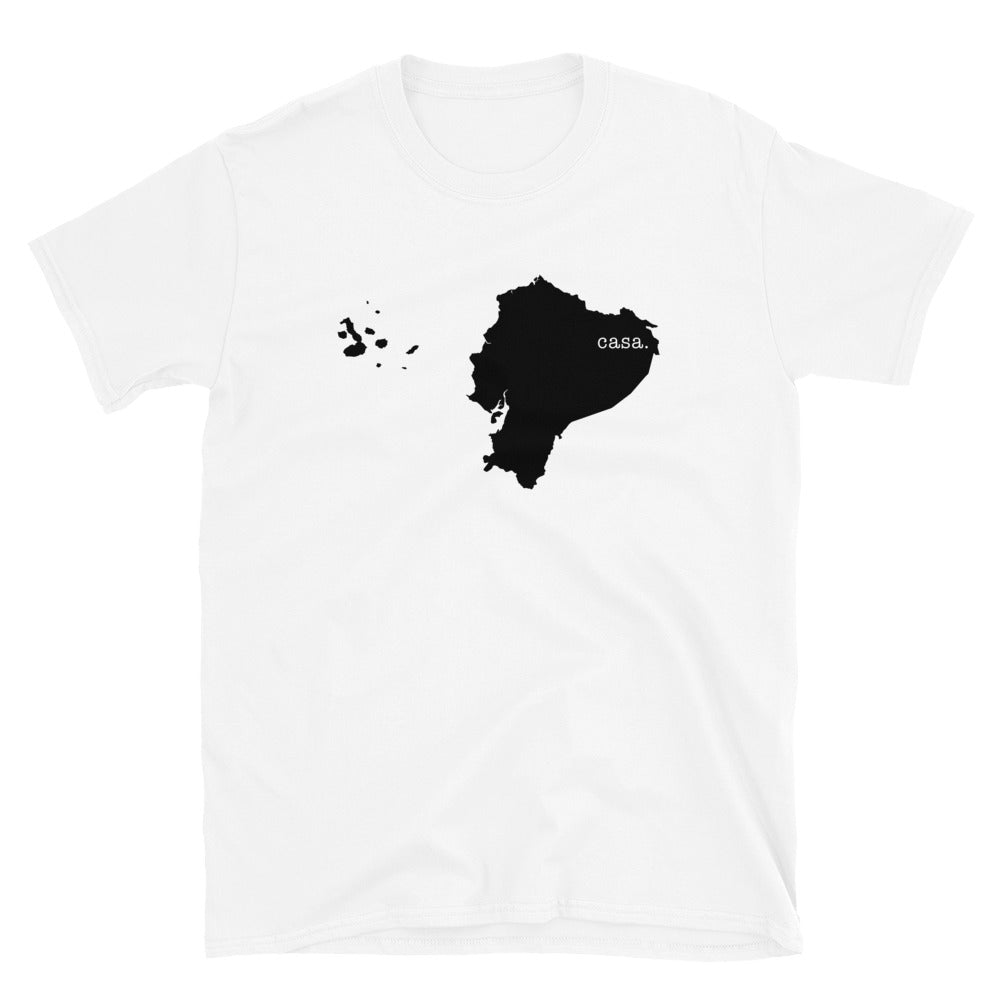 Ecuador Black Map Unisex T-Shirt