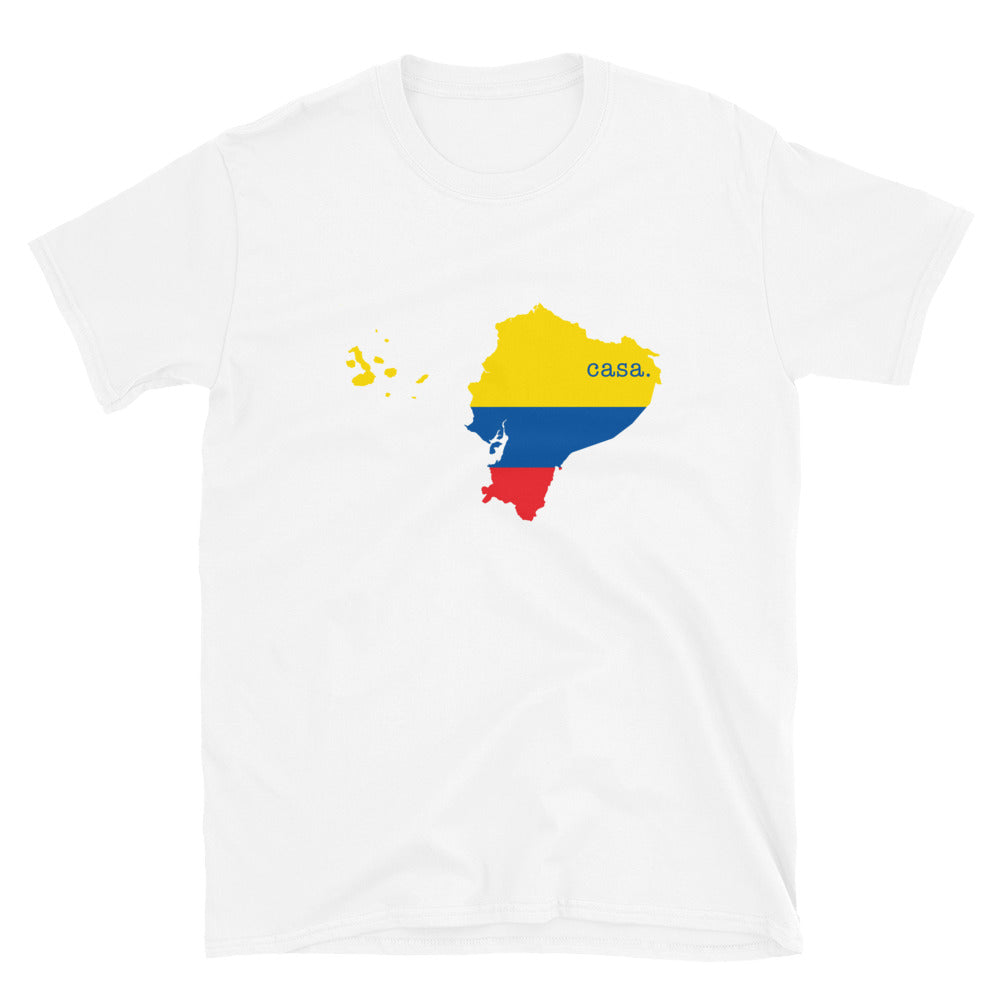 Ecuador Flag Map Unisex T-Shirt