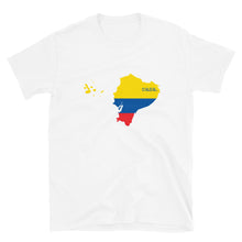 Load image into Gallery viewer, Ecuador Flag Map Unisex T-Shirt
