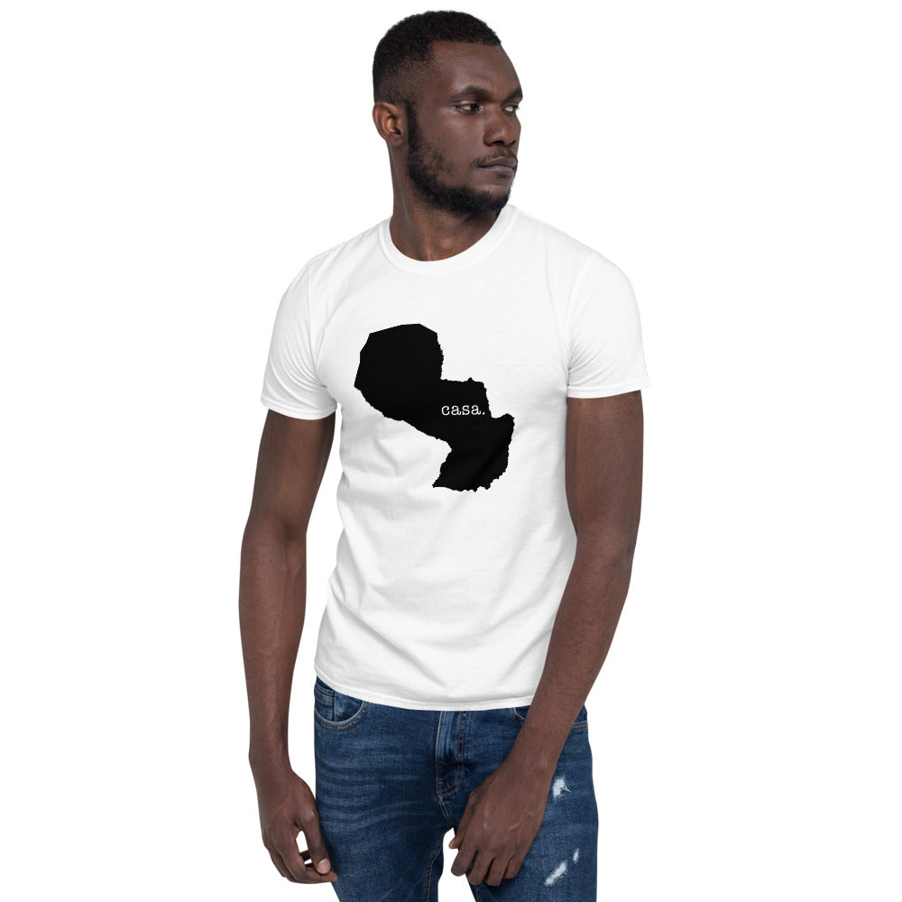 Paraguay Black Map Unisex T-Shirt