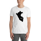 Peru Black Map Unisex T-Shirt
